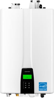 An energy star rated indoor Navien tankless water heater