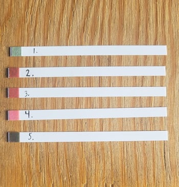 Example hard water test results