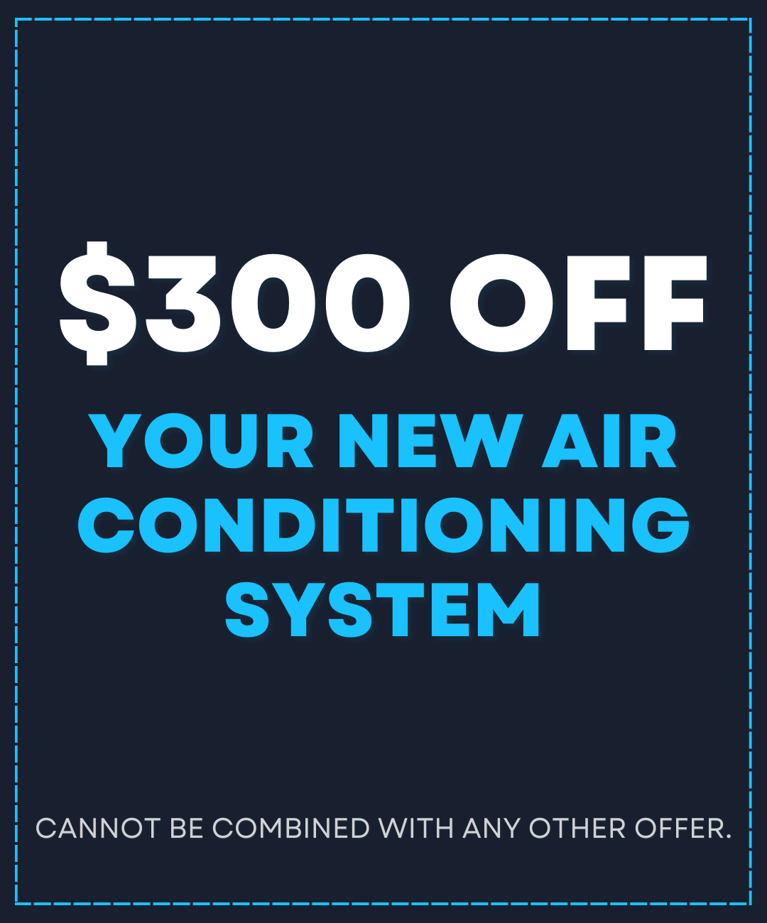 $300 off your new air conditioning system coupon