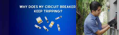 A Monkey Wrench electrician is checking the circuit breaker panel of a home.